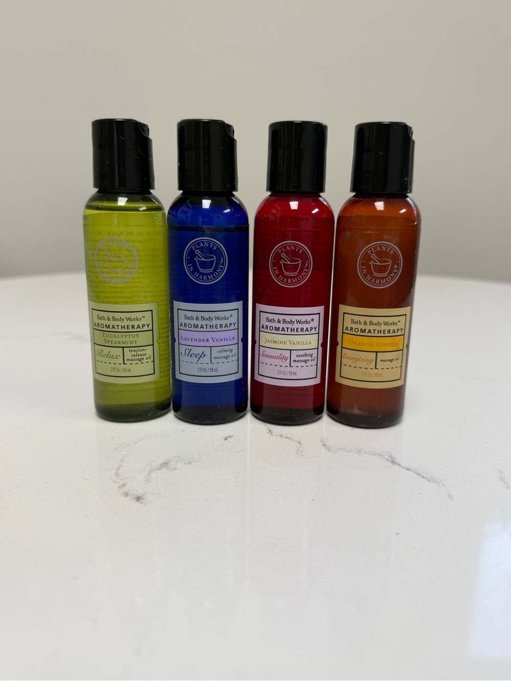 Bath & Body Works Aromatherapy Massage Oils -Relax, Sleep, Sexuality, Energizing